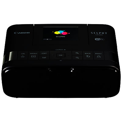 Canon SELPHY CP1200 Portable Photo Printer With Wi-Fi, Apple AirPlay & 2.7 Tiltable Display Black